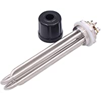 Los mejores  - 380v 3000w Elemento de Calefacción 1.5 pulgada Brida de acero inoxidable para Calentador de Agua Vienen con Tapa y…